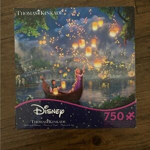 Disney Tangled Rapunzel Thomas Kinkade lantern scene puzzle